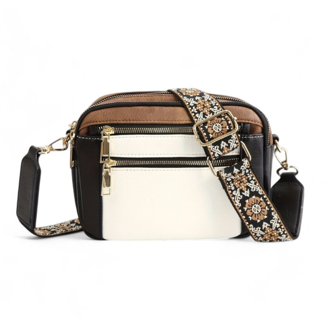 Clémence | Sac Bandoulière Tendance à Sangle Fleurie