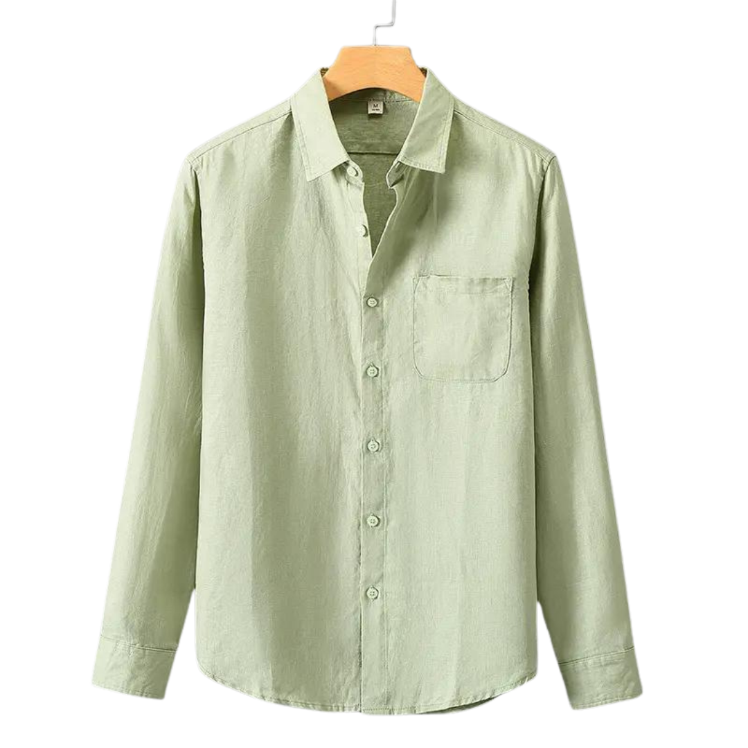 Chemise en lin respirante Mitchell à coupe décontractée