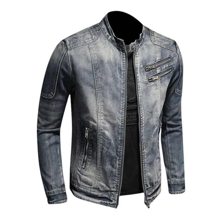 Trent | Veste en jean robuste à fermeture éclair