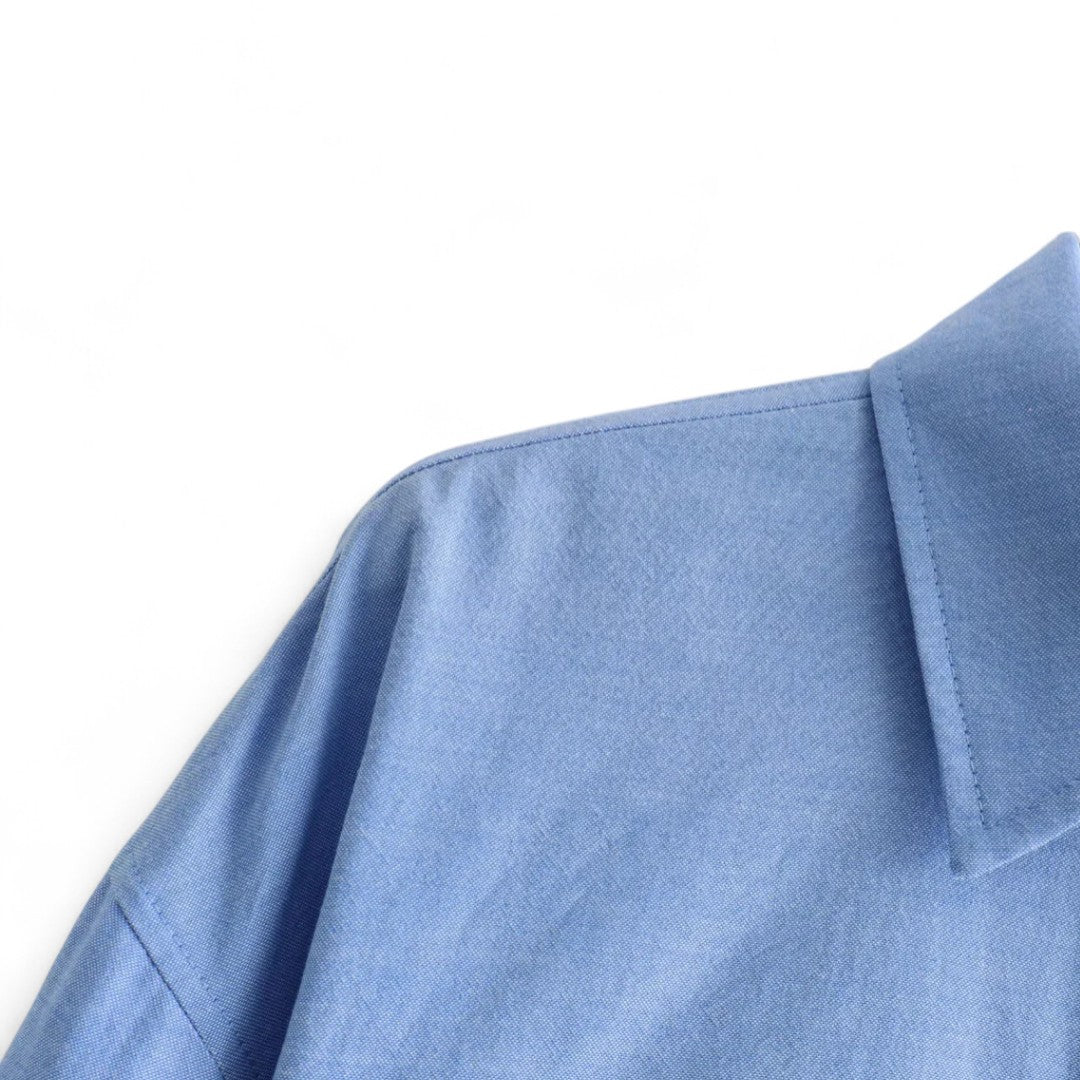 Élodie | Chemise Courte à Poches et Ourlet Contrastant