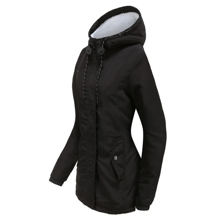 Élodie | Parka chaude imperméable avec capuche doublée