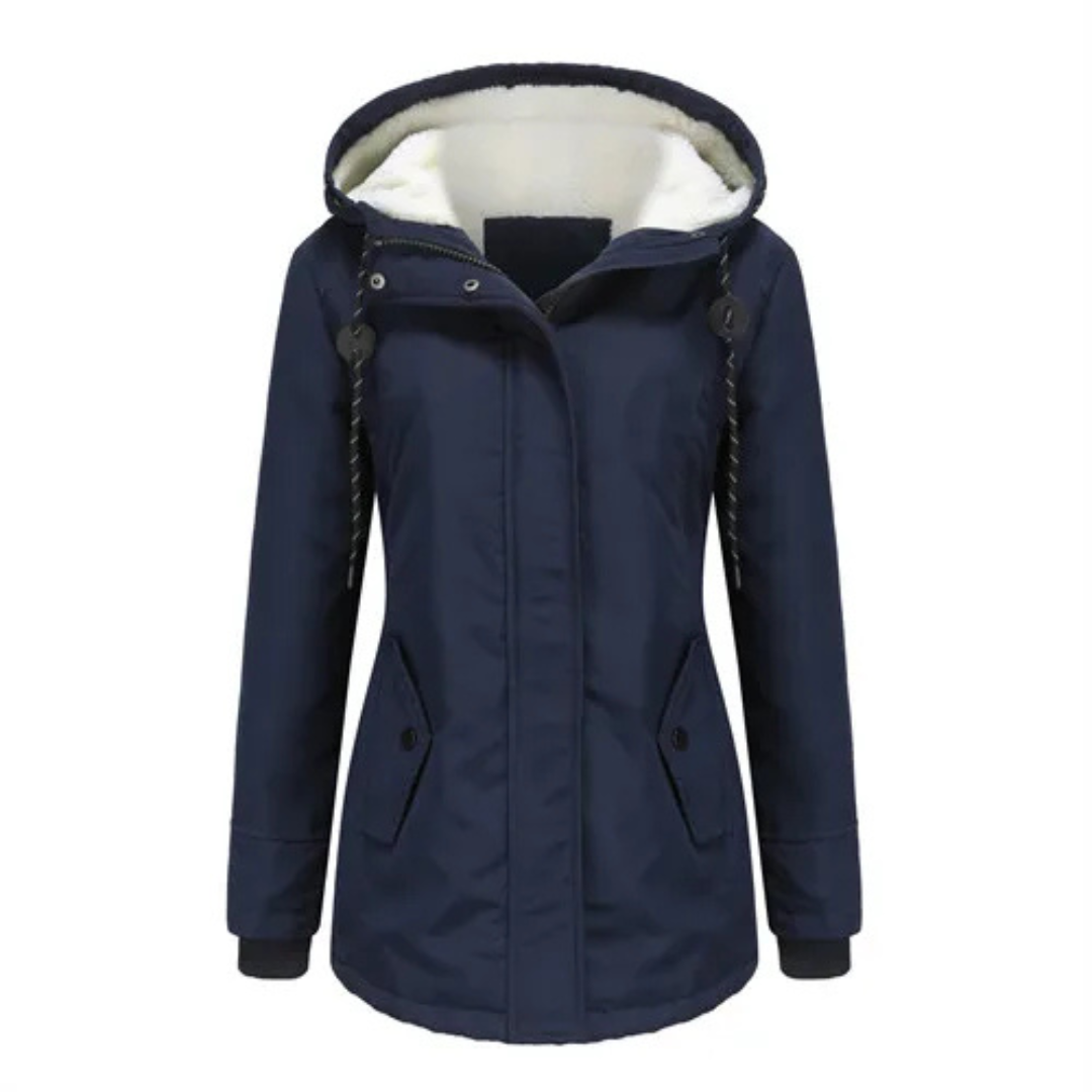 Élodie | Parka chaude imperméable avec capuche doublée
