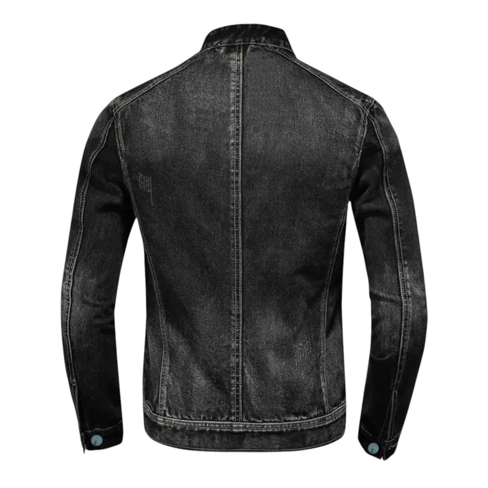 Blake | Veste en jean stretch épurée