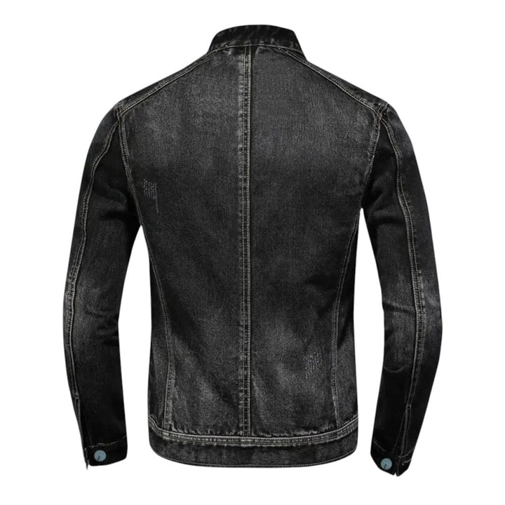 Blake | Veste en jean stretch épurée