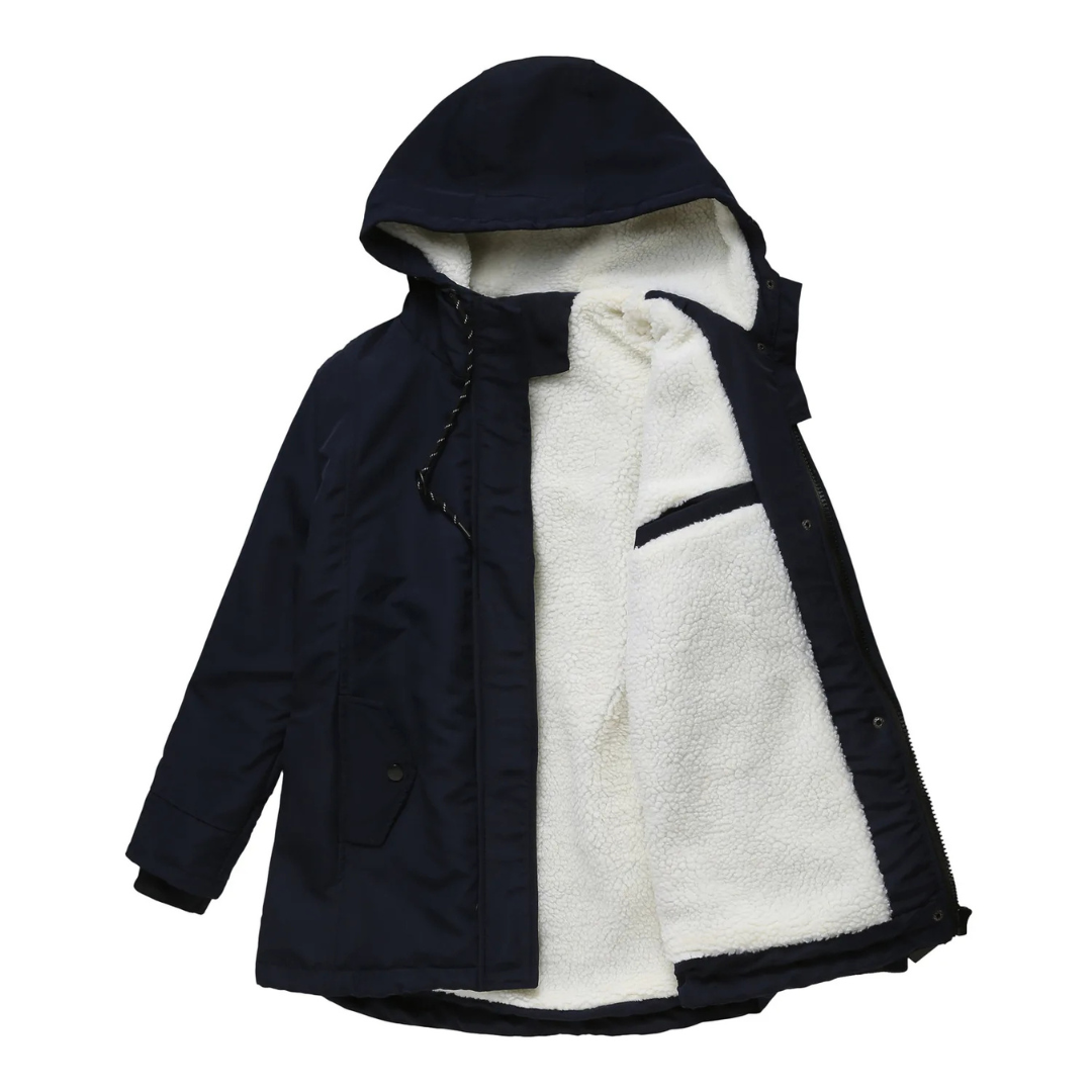 Élodie | Parka chaude imperméable avec capuche doublée