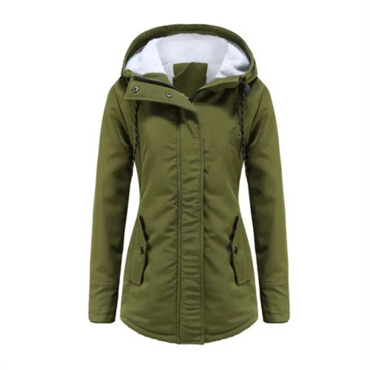 Élodie | Parka chaude imperméable avec capuche doublée