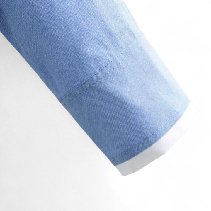 Élodie | Chemise Courte à Poches et Ourlet Contrastant