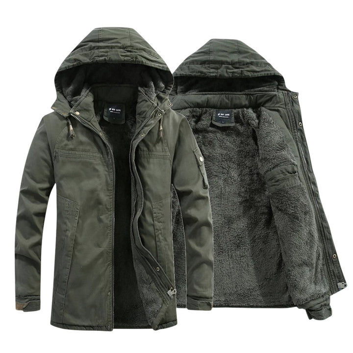 Brock | Veste d'hiver à capuche doublée en polaire