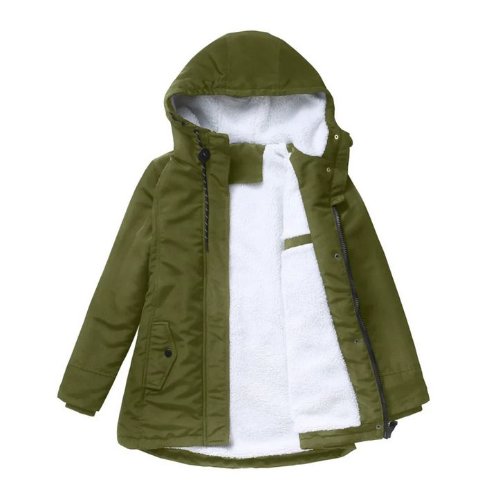 Élodie | Parka chaude imperméable avec capuche doublée