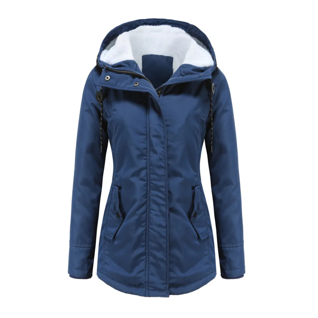 Élodie | Parka chaude imperméable avec capuche doublée