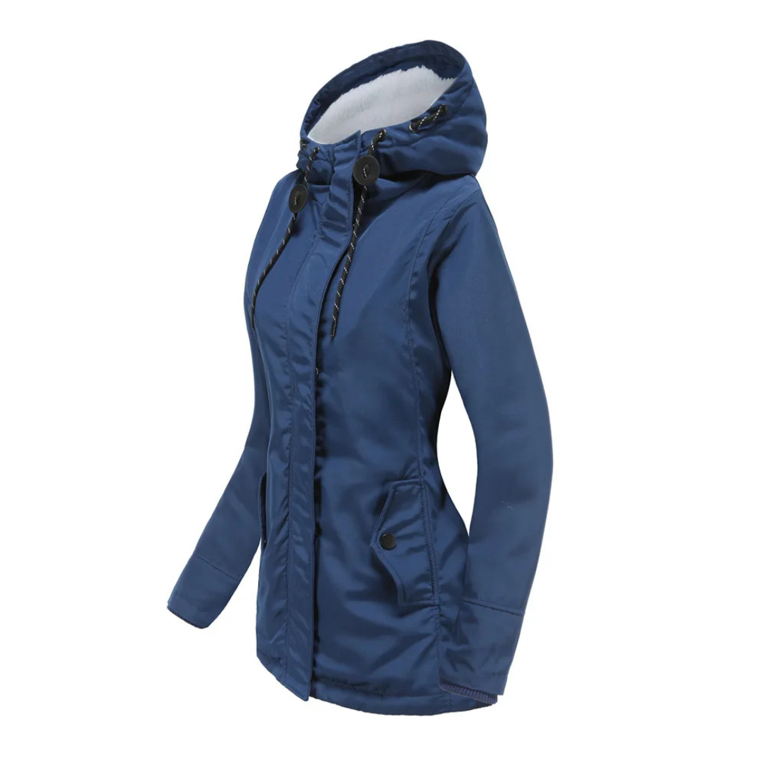 Élodie | Parka chaude imperméable avec capuche doublée