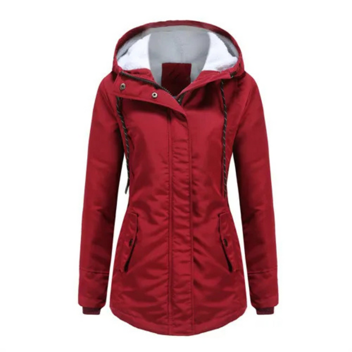 Élodie | Parka chaude imperméable avec capuche doublée