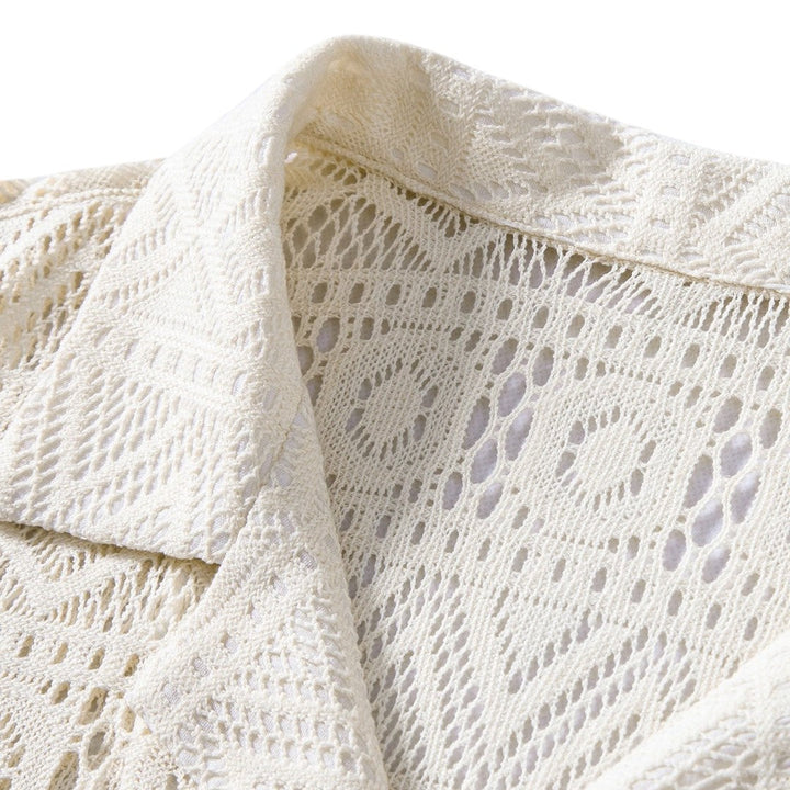 Eli | Chemise en crochet et pantalon à cordon décontracté
