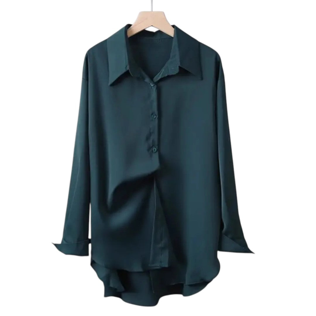 Camille | Chemise fluide satinée oversize