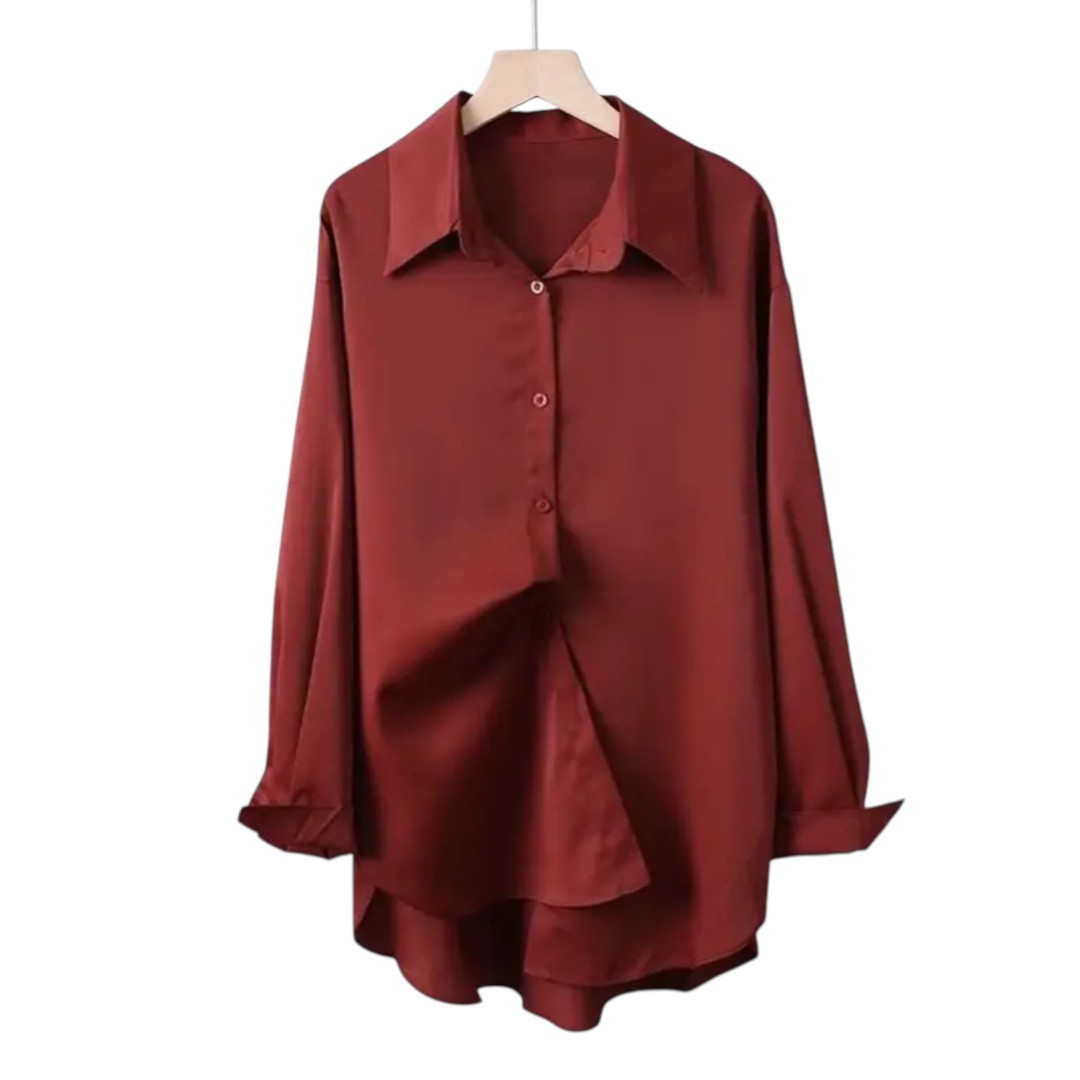 Camille | Chemise fluide satinée oversize