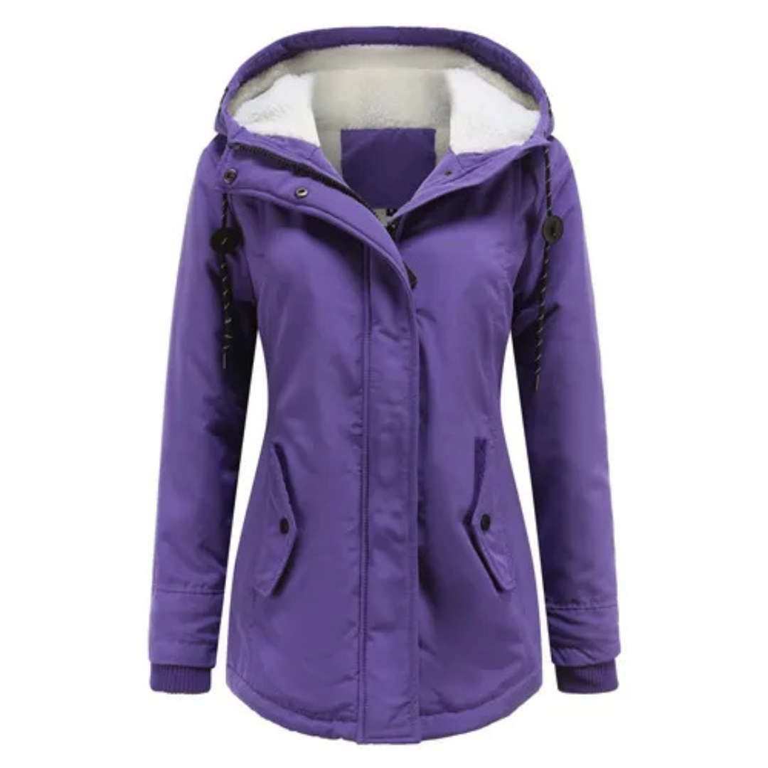 Élodie | Parka chaude imperméable avec capuche doublée