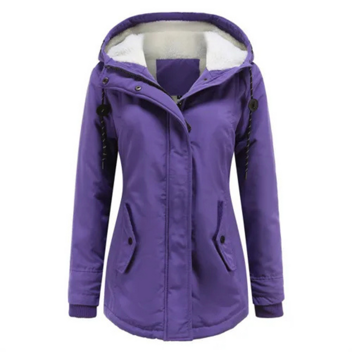 Élodie | Parka chaude imperméable avec capuche doublée