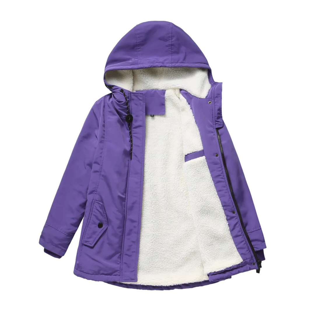 Élodie | Parka chaude imperméable avec capuche doublée