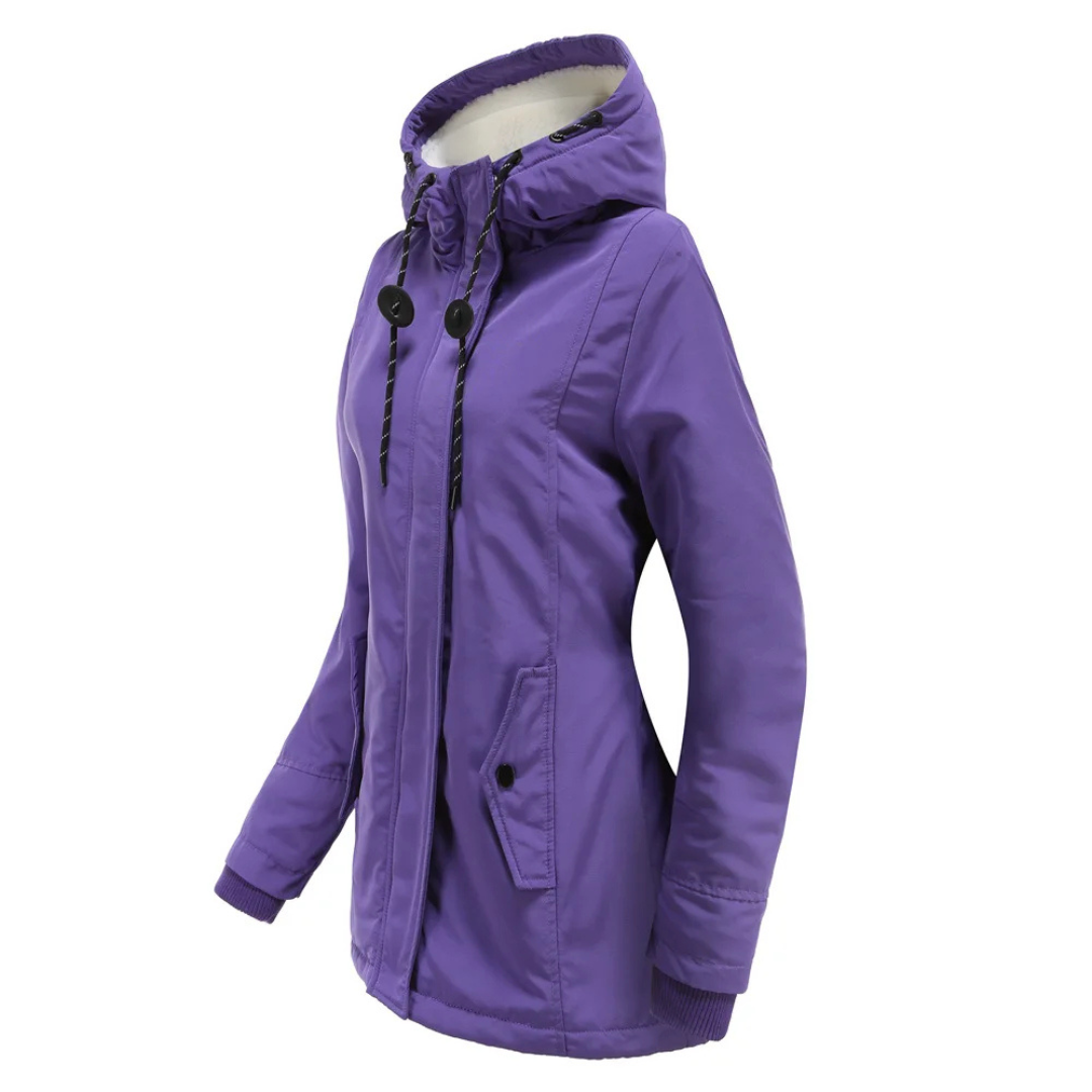 Élodie | Parka chaude imperméable avec capuche doublée