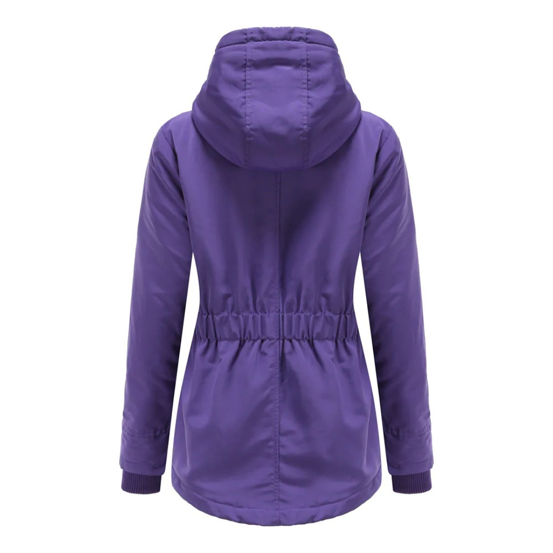 Élodie | Parka chaude imperméable avec capuche doublée