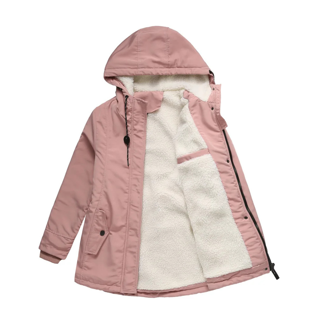 Élodie | Parka chaude imperméable avec capuche doublée