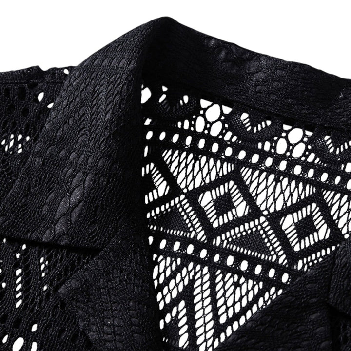 Eli | Chemise en crochet et pantalon à cordon décontracté