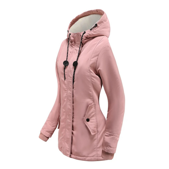 Élodie | Parka chaude imperméable avec capuche doublée
