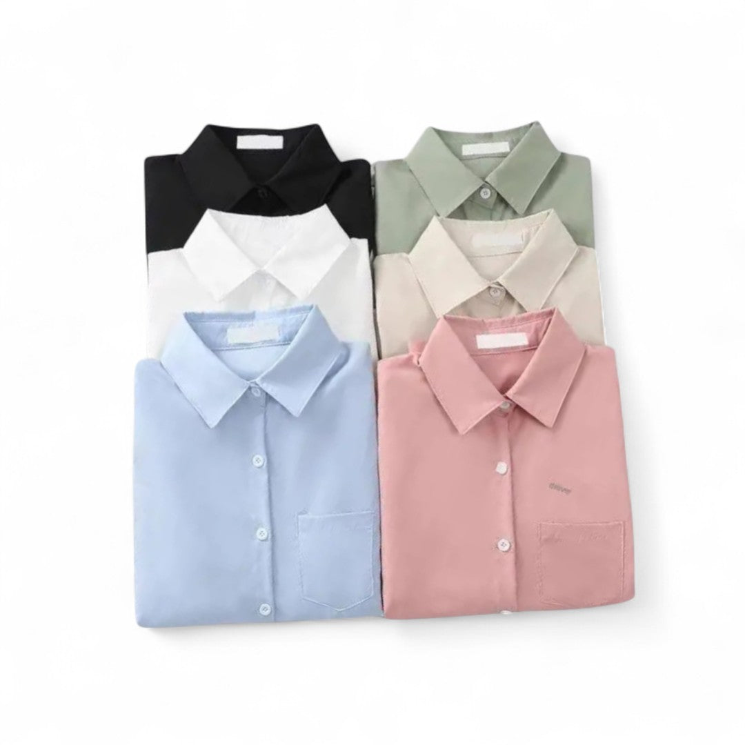 Élise | Chemise à Manches Longues au Tissu Doux