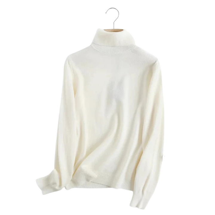 Camille | Pull col roulé ajusté à maille fine