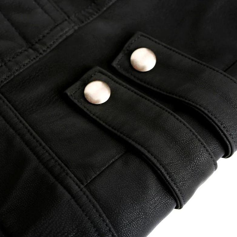 Jack | Veste en cuir robuste avec finition raffinée