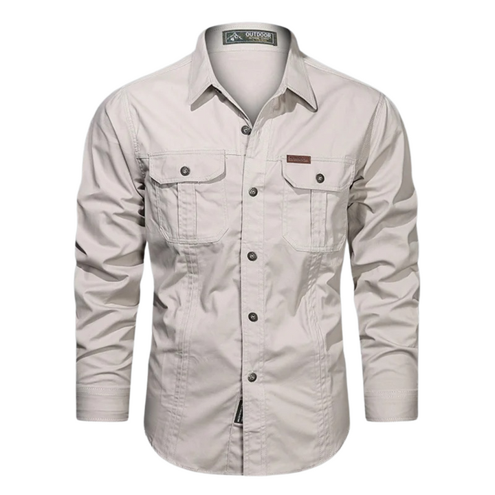 Sidney | Chemise overshirt cargo à manches longues
