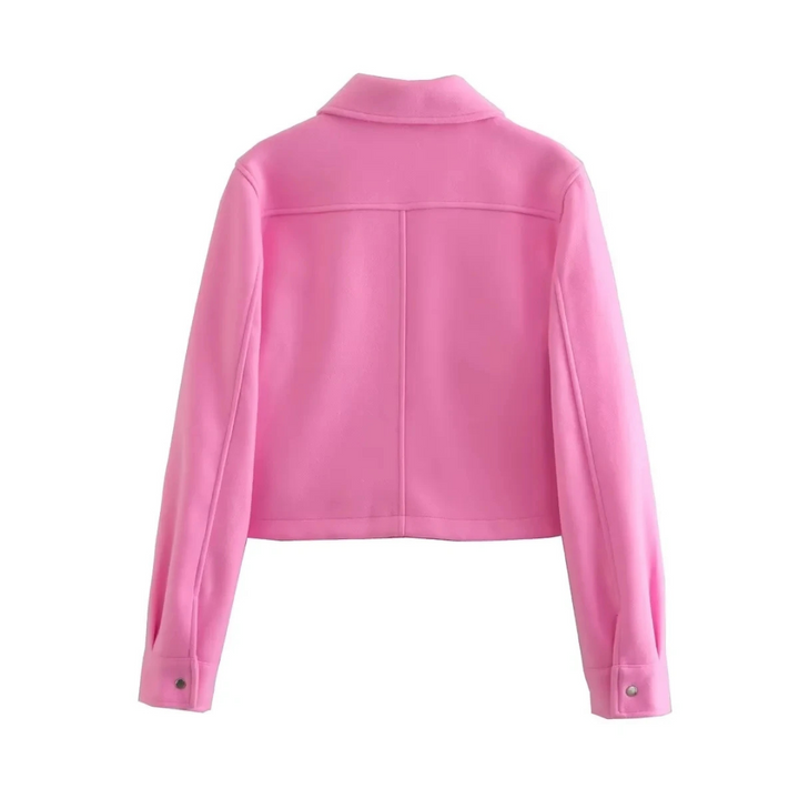 Maëlys | Veste Croppée à Poches Boutonnées