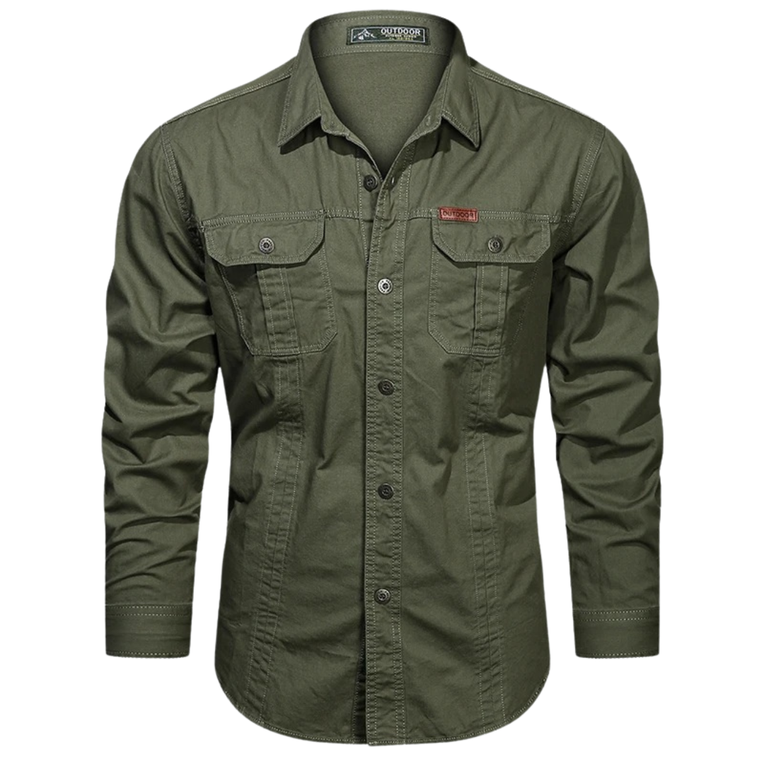 Sidney | Chemise overshirt cargo à manches longues