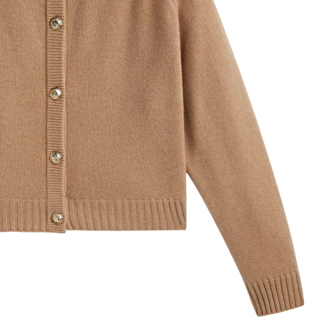 Cardigan en maille coupé Georgia avec boutons en gemmes