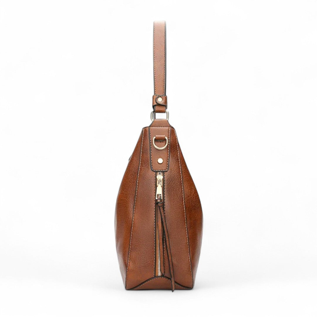 Clémence | Sac hobo souple avec détails zippés élégants