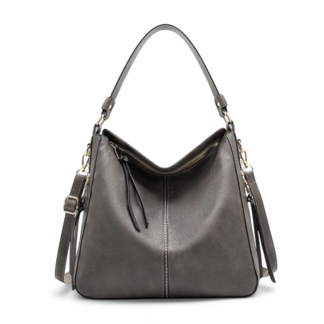 Clémence | Sac hobo souple avec détails zippés élégants