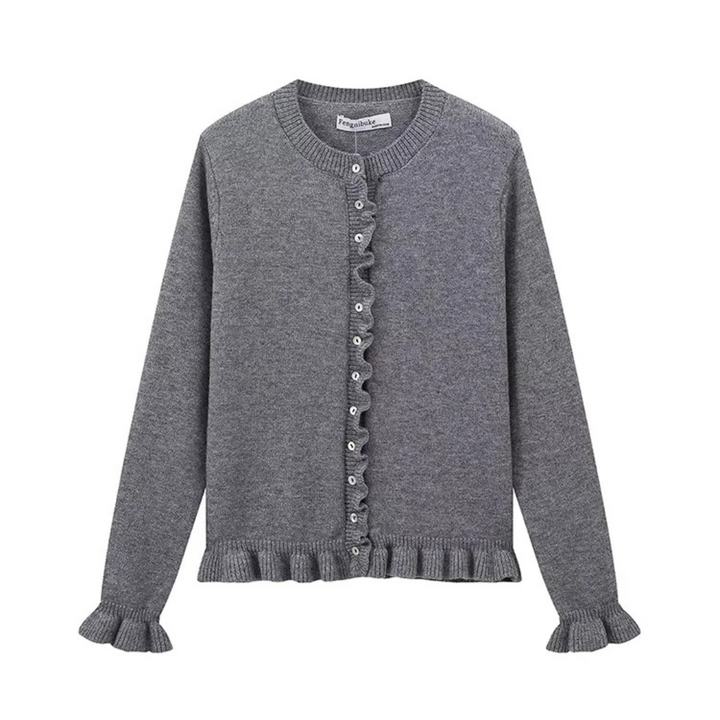 Chloé | Cardigan à boutons avec finition à volants