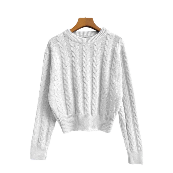Noémie | Pull torsadé doux col rond