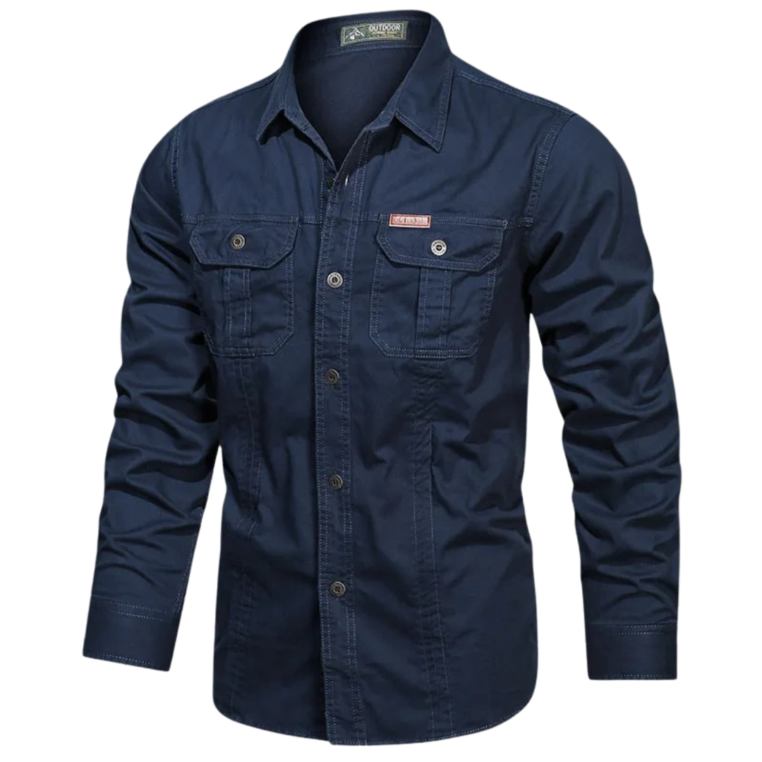 Sidney | Chemise overshirt cargo à manches longues