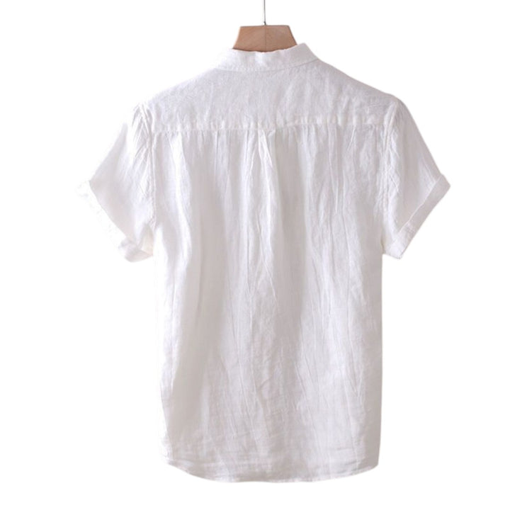 Rafael | Chemise en lin faite à la main avec détail artisanal et confort estival