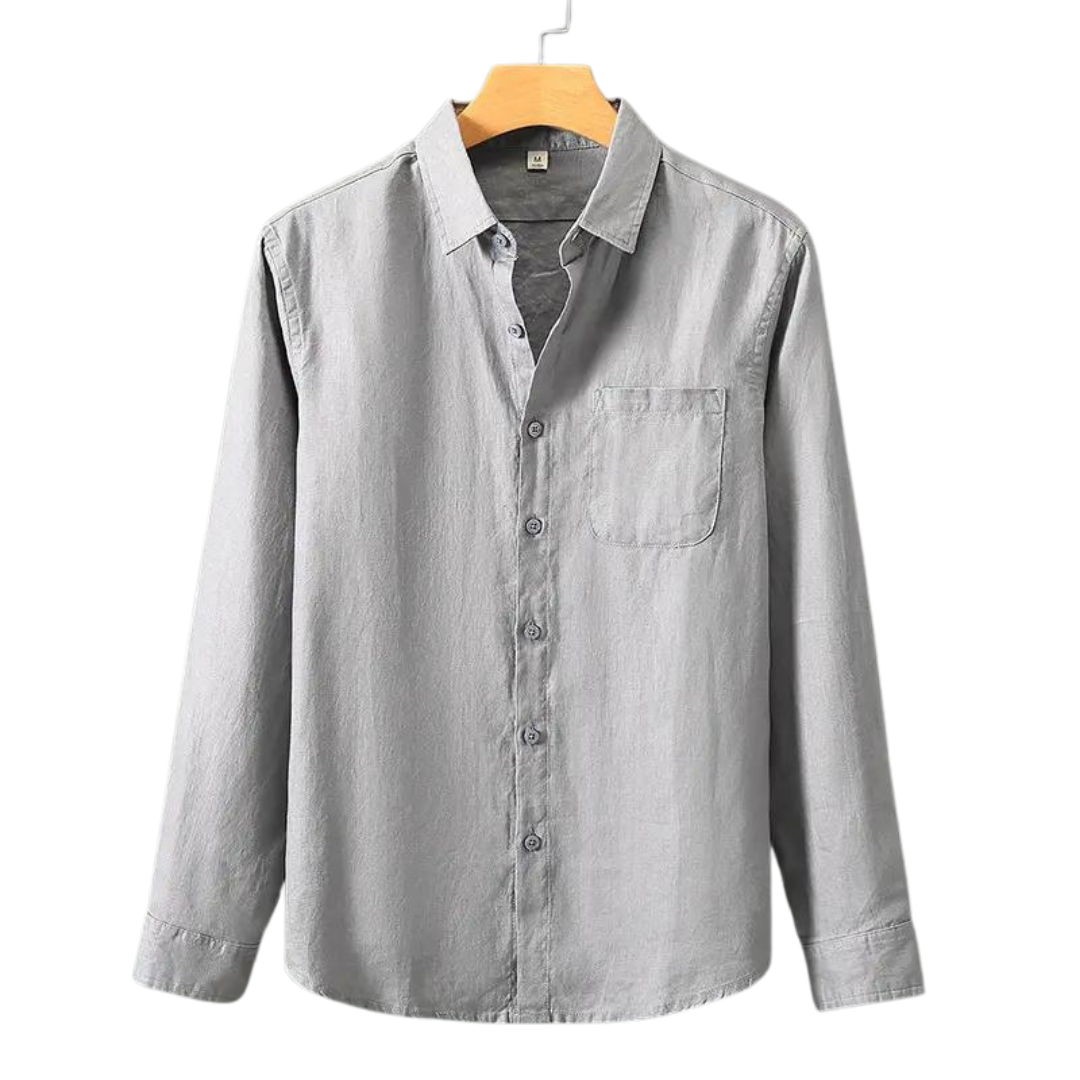 Chemise en lin respirante Mitchell à coupe décontractée