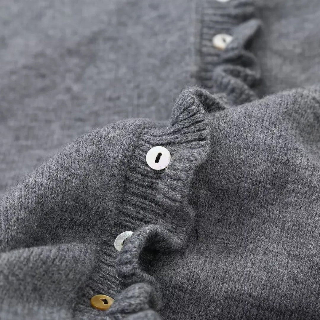 Chloé | Cardigan à boutons avec finition à volants