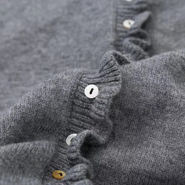 Chloé | Cardigan à boutons avec finition à volants
