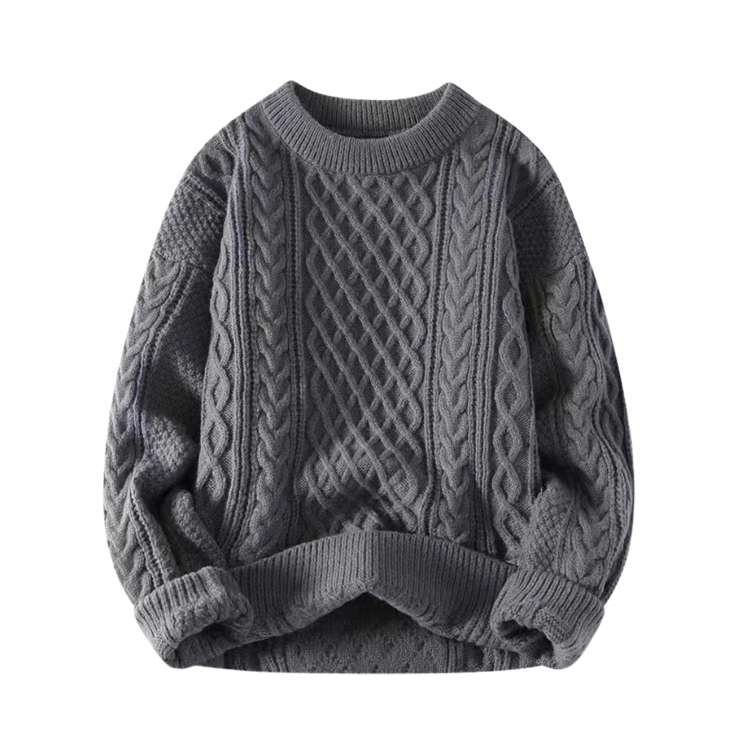 Amandine | Pull torsadé doux à col rond