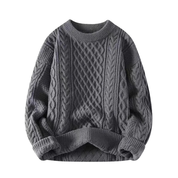 Amandine | Pull torsadé doux à col rond