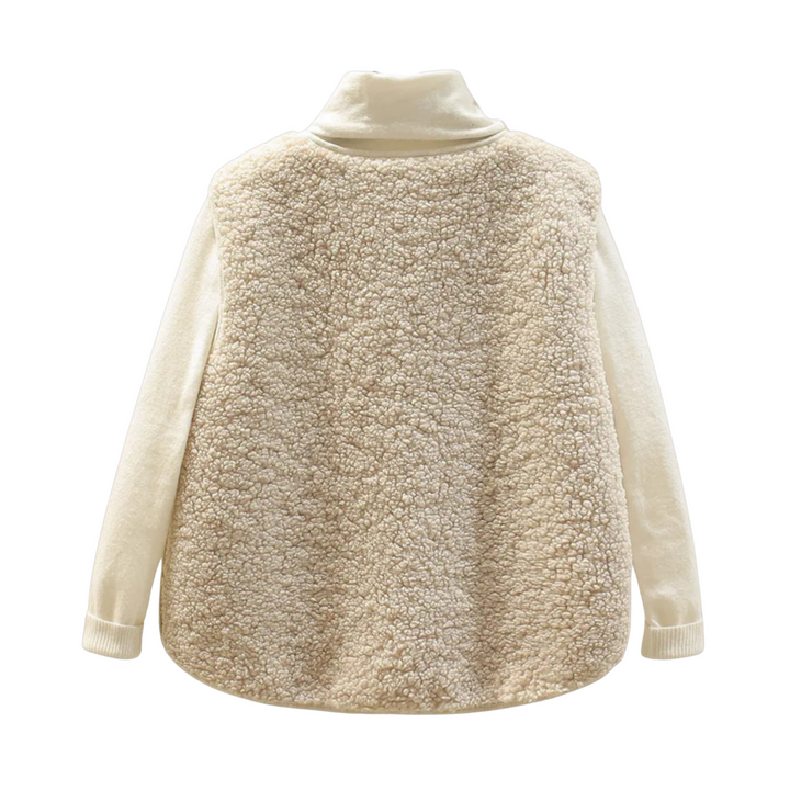 Matilda | Gilet réversible en sherpa doublé et haut en polaire