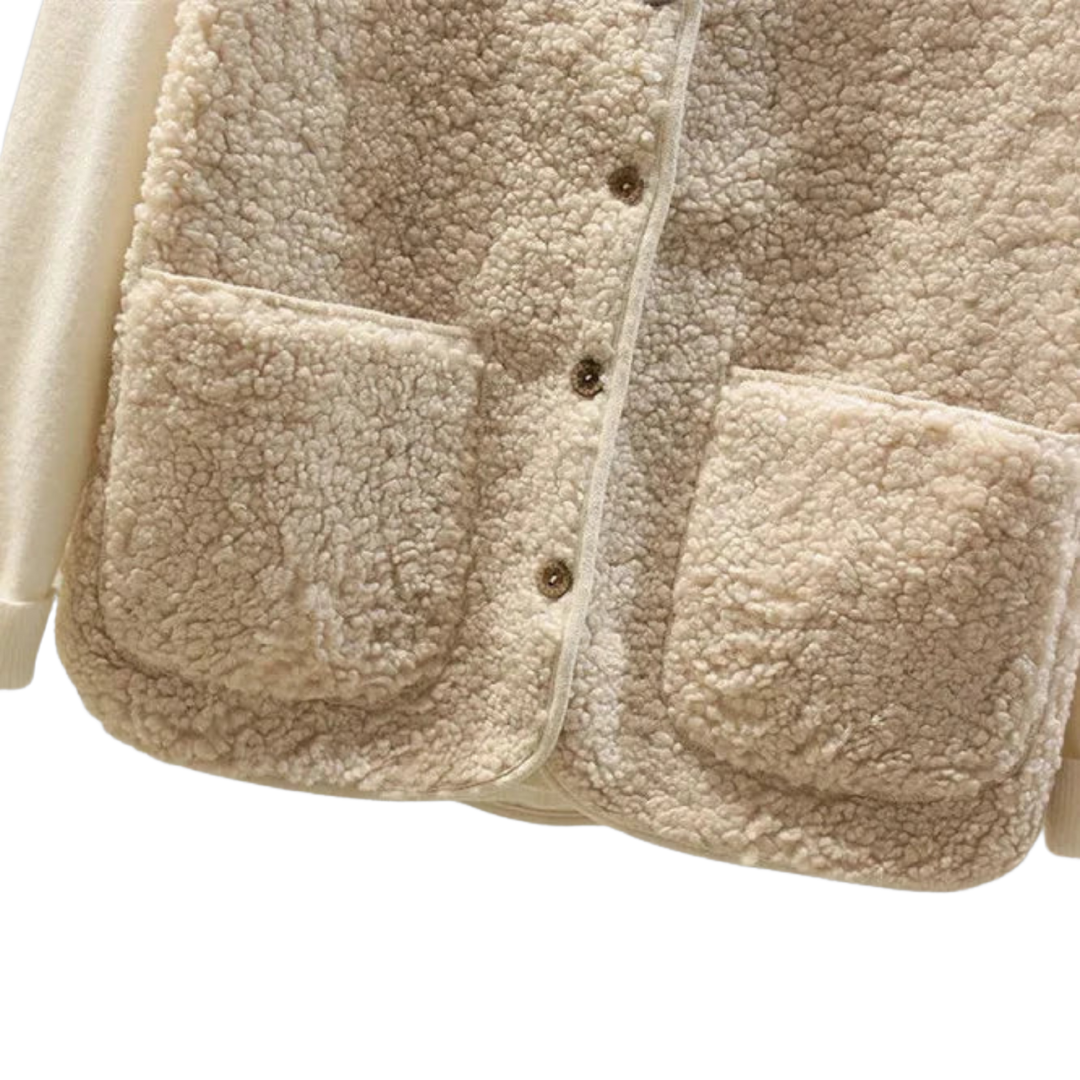 Matilda | Gilet réversible en sherpa doublé et haut en polaire