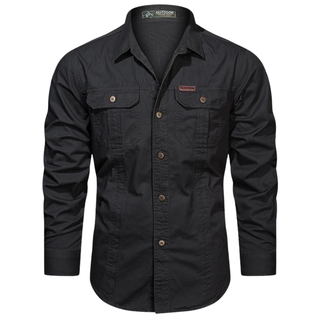 Sidney | Chemise overshirt cargo à manches longues