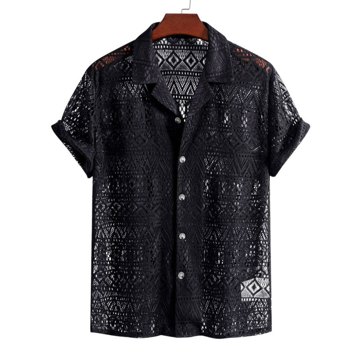 Eli | Chemise en crochet et pantalon à cordon décontracté