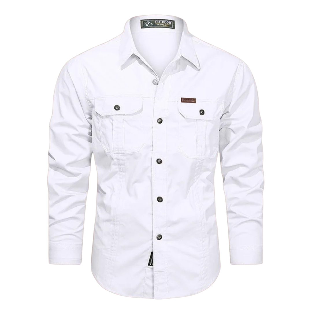 Sidney | Chemise overshirt cargo à manches longues